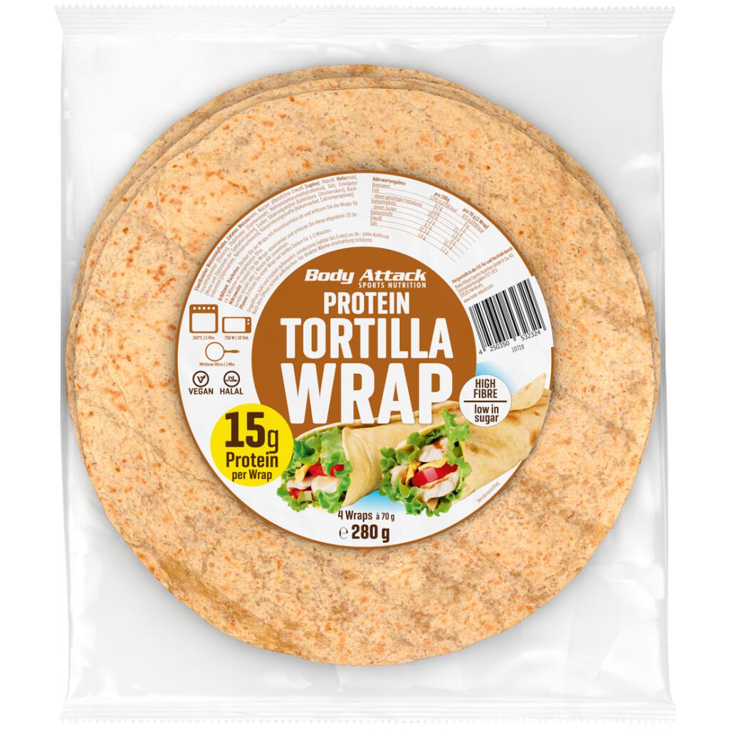 Body Attack HIGH PROTEIN TORTILLA WRAPS - 280g