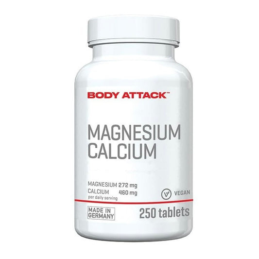 Body Attack Magnesium Calcium - 250 Tabs