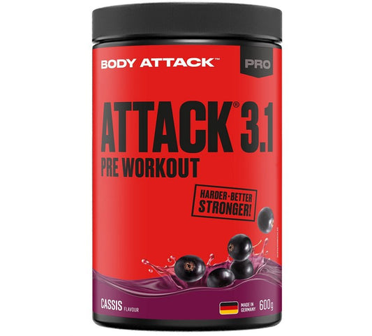 Body Attack Pre Attack 3.1 Pre Workout Booster - 600g