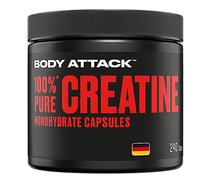 Body Attack 100% PURE CREATINE MONOHYDRATE - 240 Kapseln