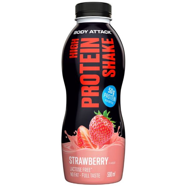 Body Attack HIGH PROTEIN SHAKE - 500ml (inkl. 0.25€ Pfand)