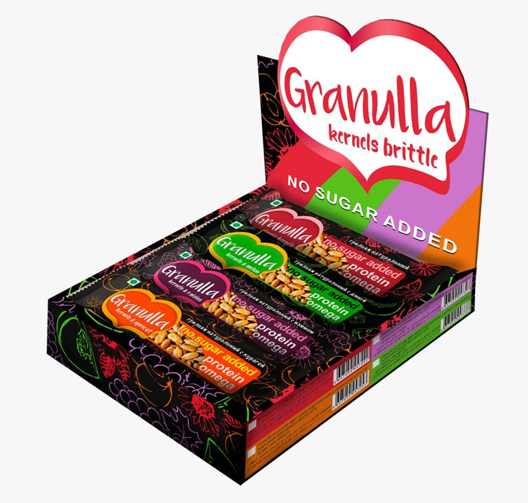 Granulla Krokant-Riegel aus Sonnenblumenkerne Mix - 30g