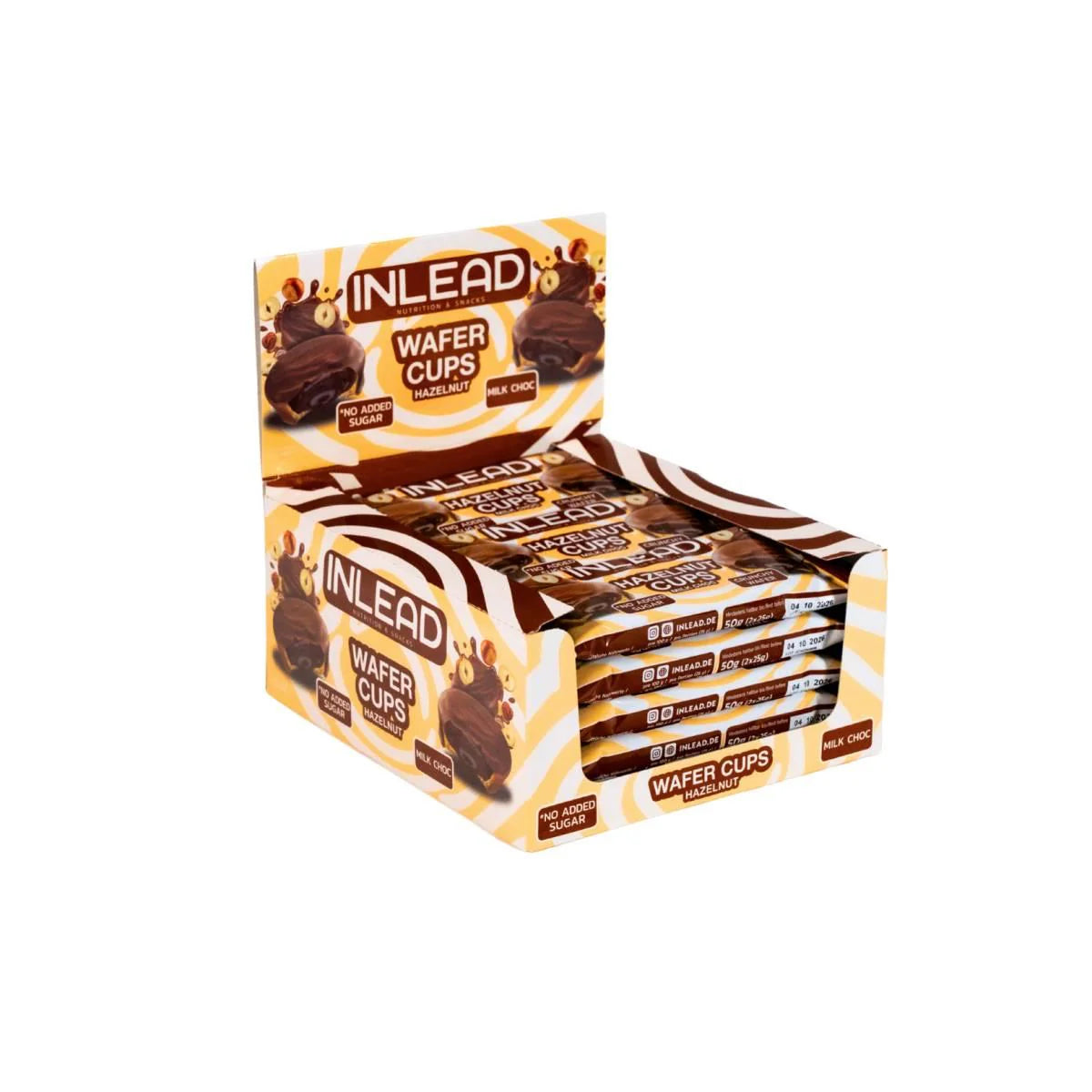Inlead Wafer Cups Hazelnut Milk Choc - 50g