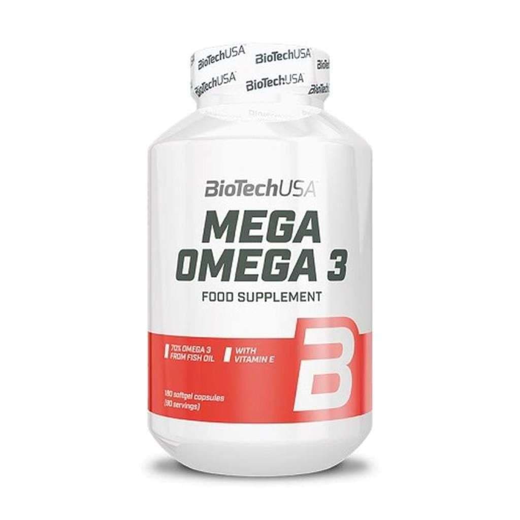 BioTech USA Omega 3 - 180 Kapseln.