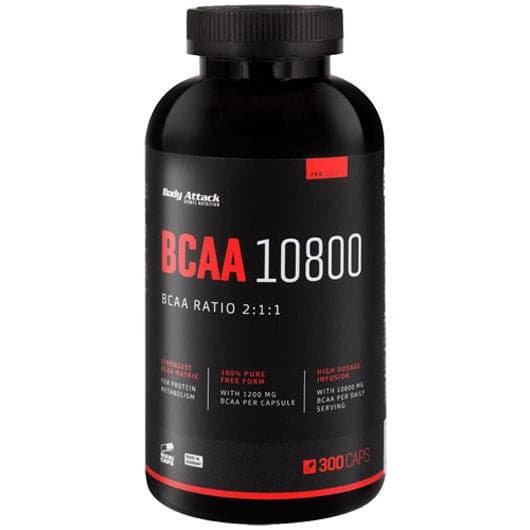 Body Attack BCAA 10800 - 300 Kapseln.