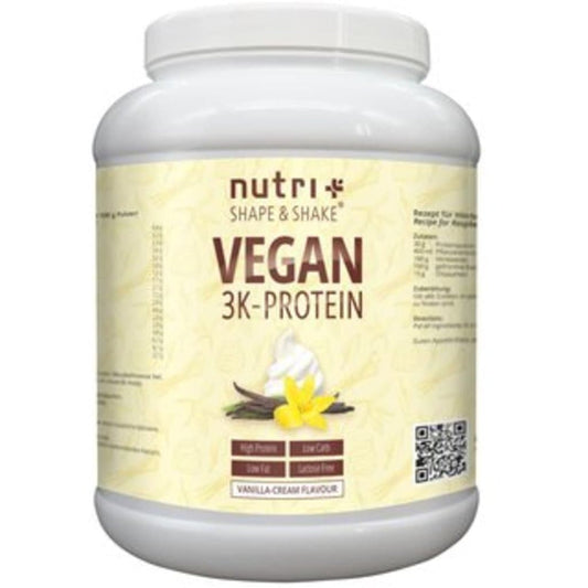 Nutri-Plus Shape & Shake Vegan 3K Protein - 1000g.
