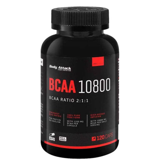 Body Attack BCAA 10800 - 120 Kapseln.