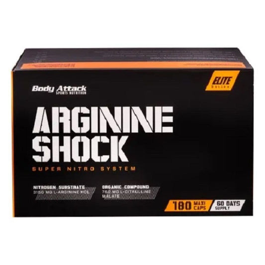 Body Attack Arginine Shock - 180 Kapseln.