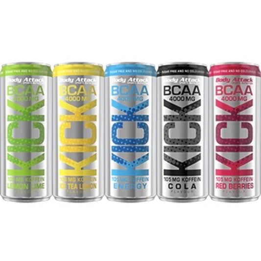 Body Attack BCAA Kick Drink - 330ml (inkl. 0,25€ Pfand).