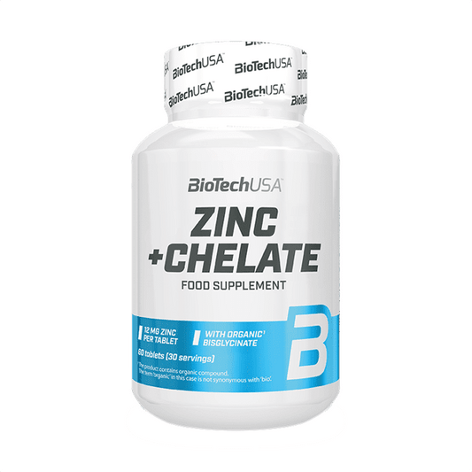 BioTech USA Zinc Chelate - 60 Tabletten.